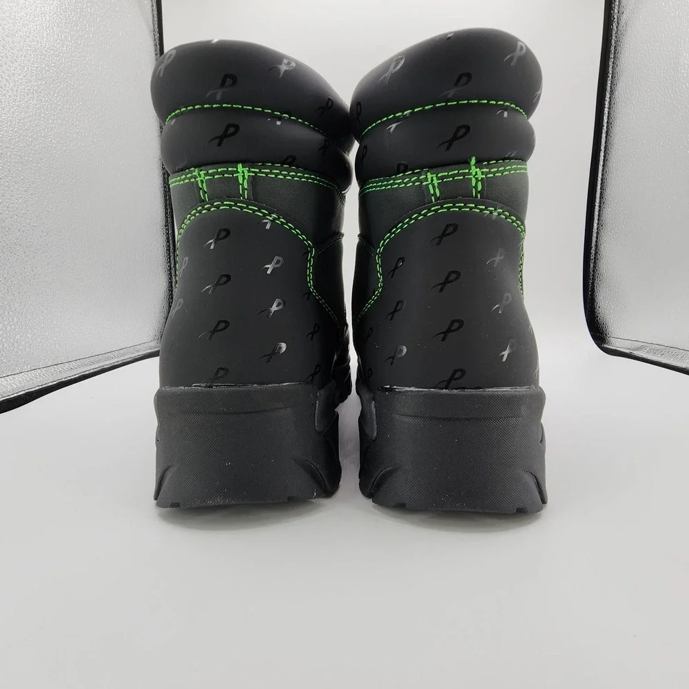 Lugz x Psychworld Ridgeline Chukka Boots Men 10 Black & Green Lace Up NEW in Box